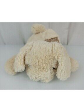 Cloud B Stuffed Plush Cream Lab Dog Bandana Vanilla Scented Soothing Soother Toy